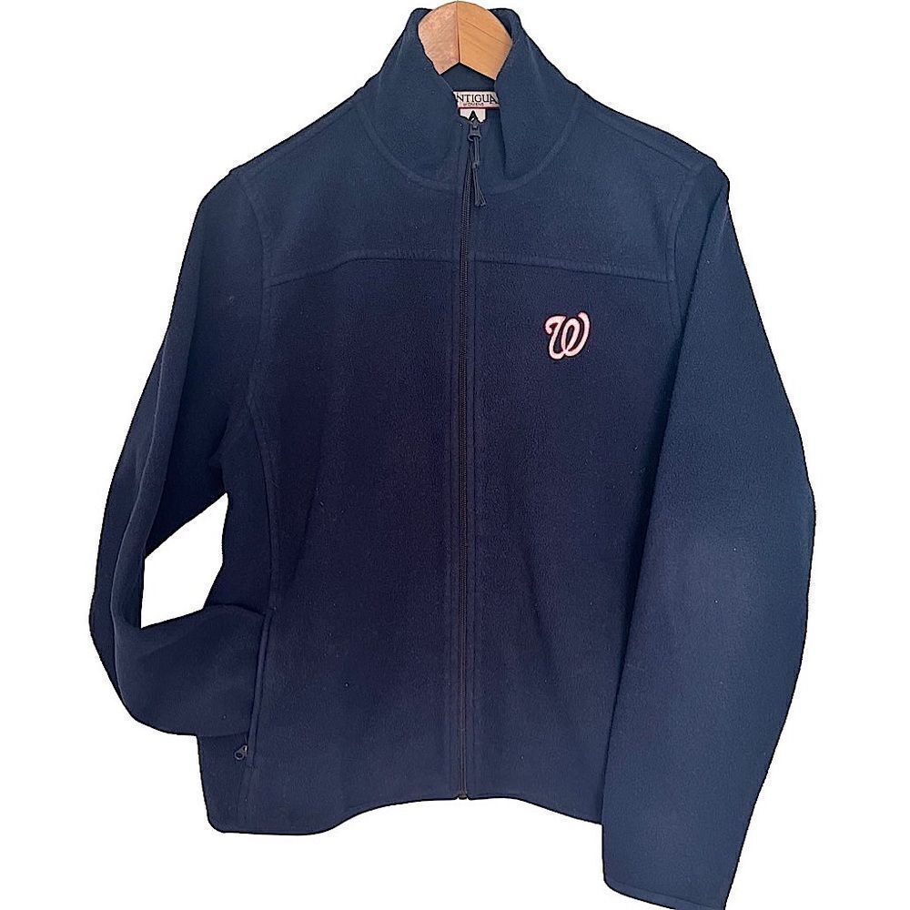 Washington Nationals Fleece Jacket Women’s Medium Navy Blue